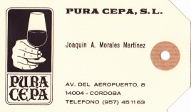 Tarjeta Pura Cepa